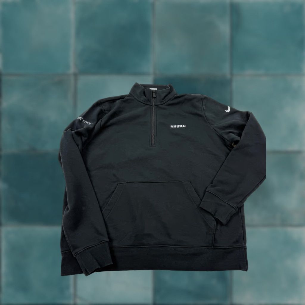 Nike Nike Sweatshirt Mens L Black 1/4 Zip Pullover Fleece Shure Logo Kid? Size US L / EU 52-54 / 3 - 1 Thumbnail
