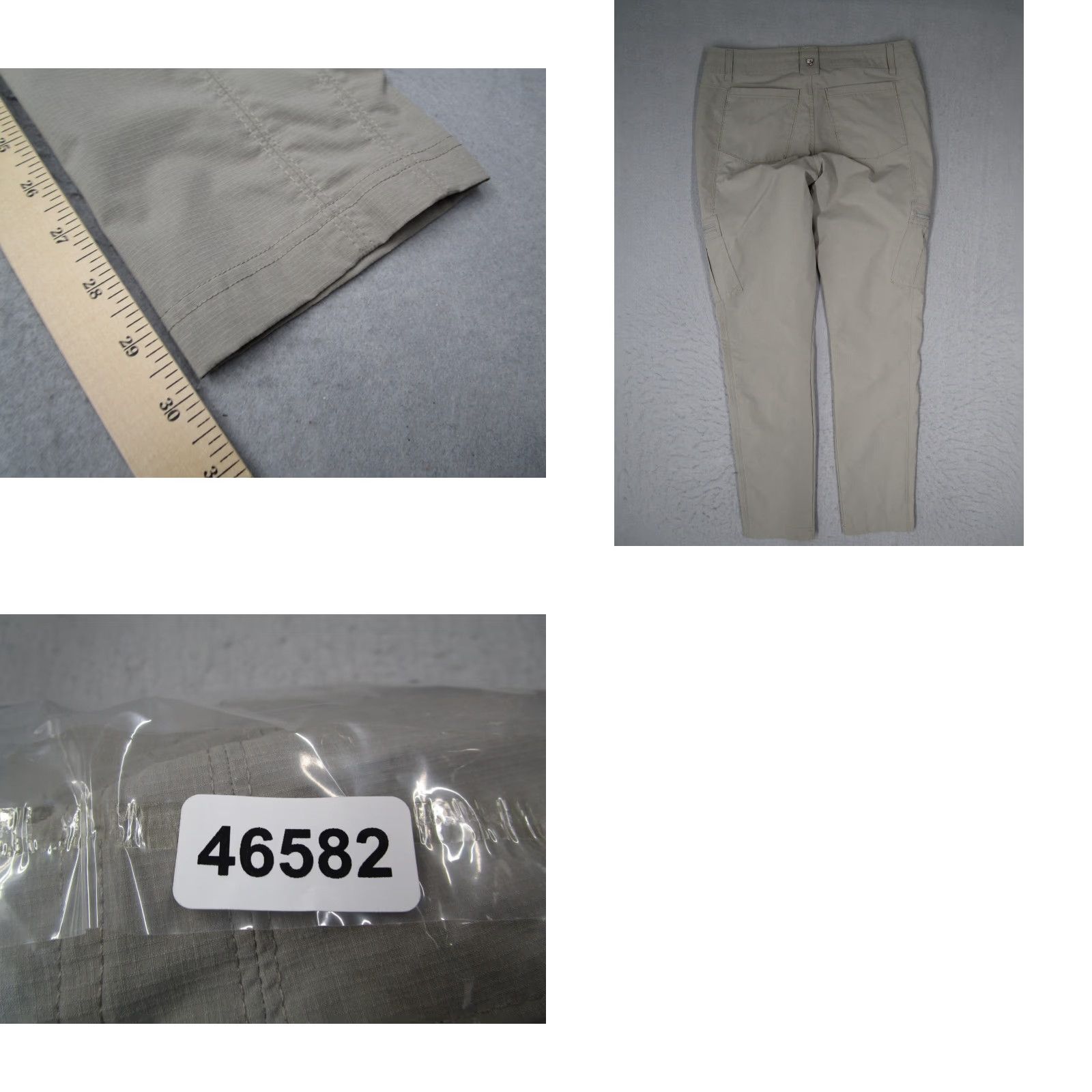 Vintage KUHL Womens Gray SKINNY HORIZN Pants - polyester Chino 6 Regular Adult Womens 30x30 Gray Bohemian Outdoor Travel Workwear Pockets Lightweight Stretch Size 28" / US 6 / IT 42 - 8 Thumbnail