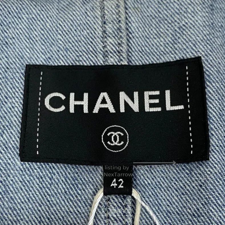 Chanel Chanel Egypt Series Blue Embroidered Collage Cotton Lapel Size M / US 6-8 / IT 42-44 - 6 Thumbnail