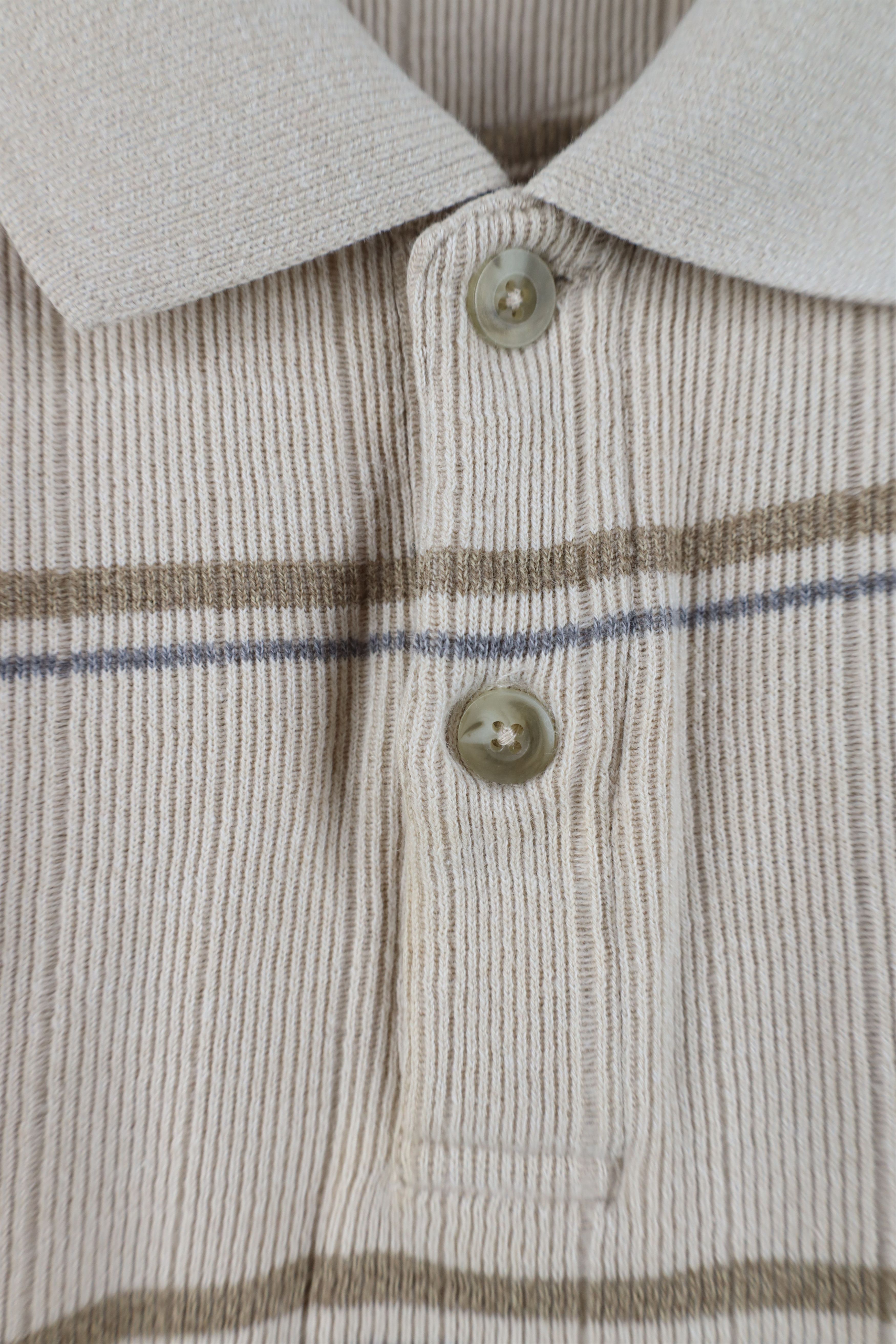 Vintage Vintage 90s Streetwear Ribbed Knit Long Sleeve Rugby Polo Size US XL / EU 56 / 4 - 4 Thumbnail