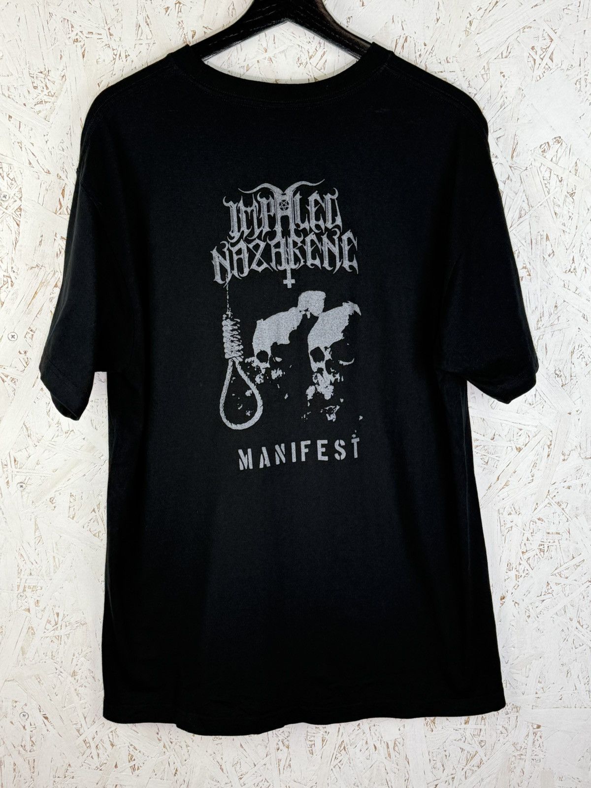 Band Tees Impaled Nazarene Manifest 2007 Black Metal T-Shirt Size L Size US L / EU 52-54 / 3 - 4 Thumbnail