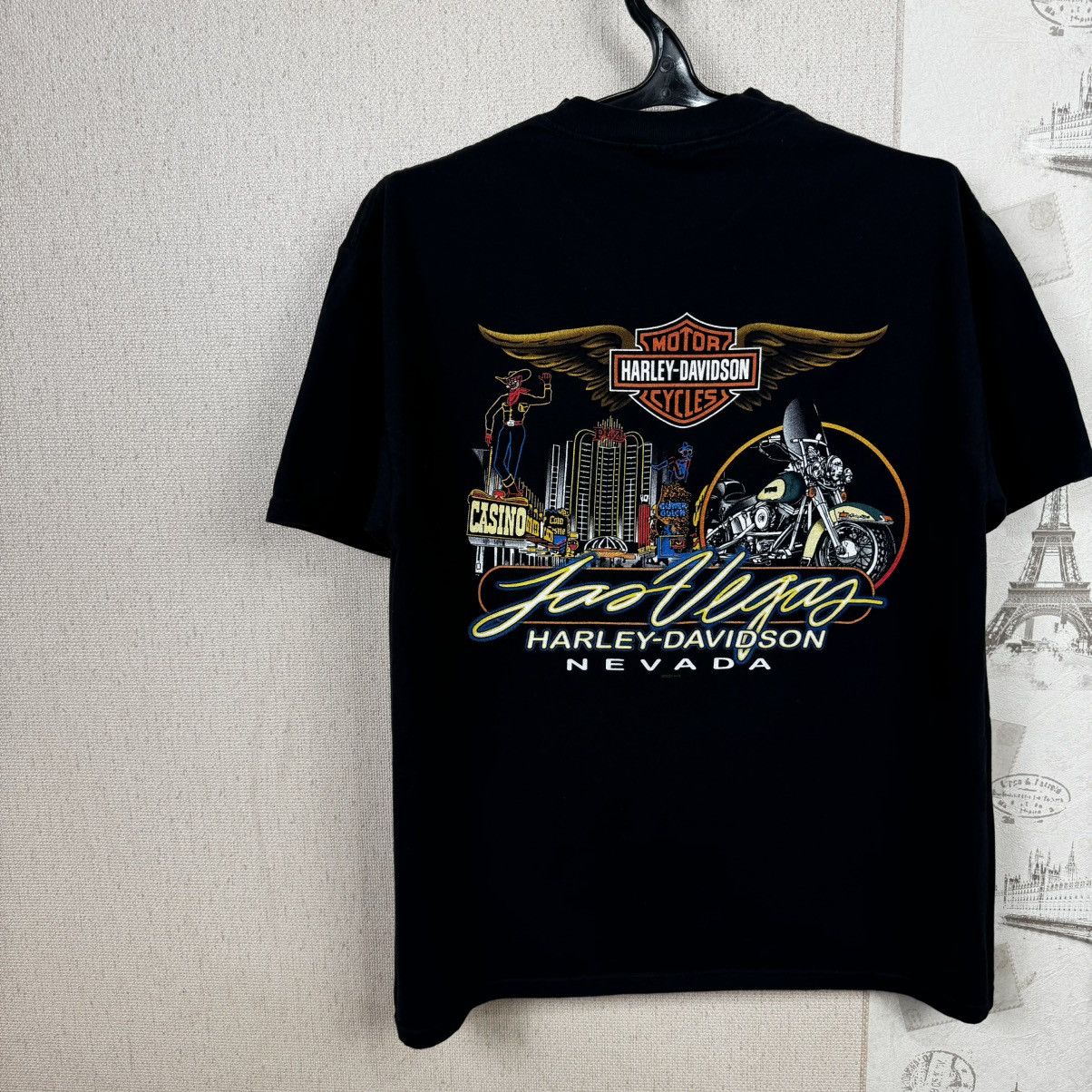 Harley Davidson × Vintage Vintage Harley Davidson T shirt Work Sucks Lets Ride Black Size US XL / EU 56 / 4 - 15 Thumbnail