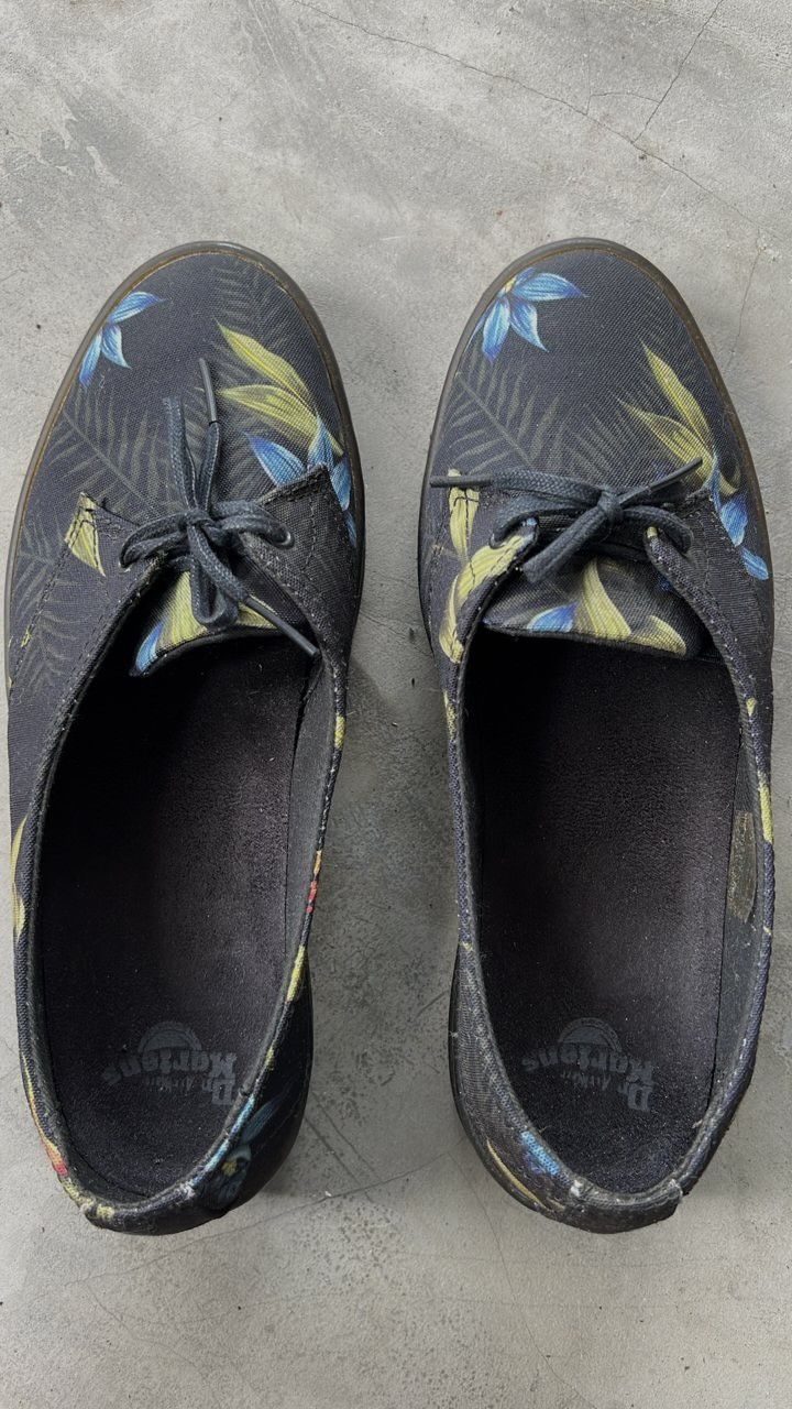Dr. Martens AW005 Dr. Martens Morada Canvas Black Hawaiian Ballets Flats Size US 6.5 / IT 36.5 - 3 Thumbnail