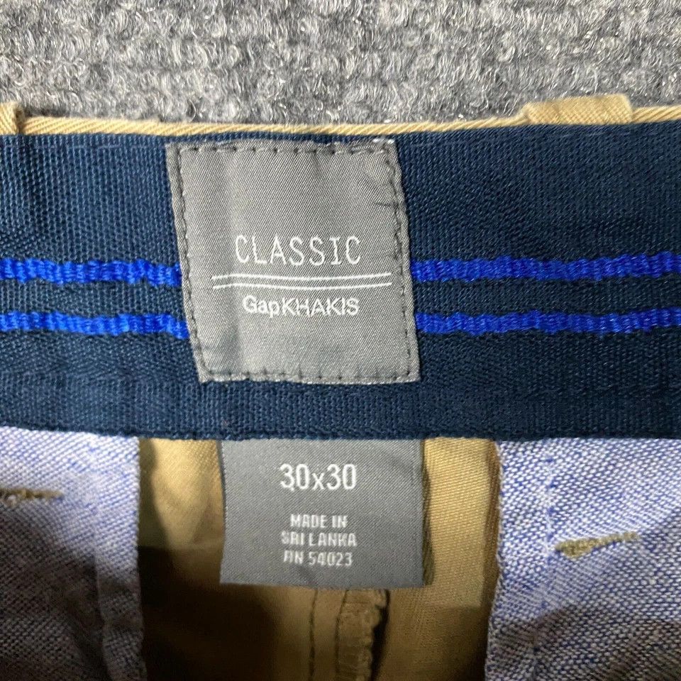 Gap Gap Khakis Pants Men's 30x30 Straight Fit Classic Cotton Size US 30 / EU 46 - 8 Thumbnail