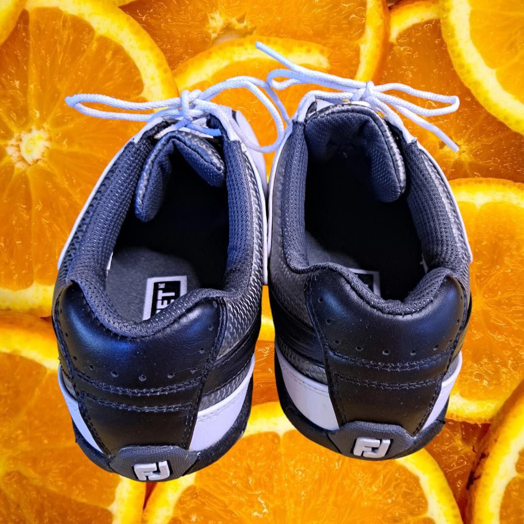 Footjoy FJ Street Black and White Soft Spike Golf Shoes Model 56478 Size ONE SIZE - 3 Thumbnail