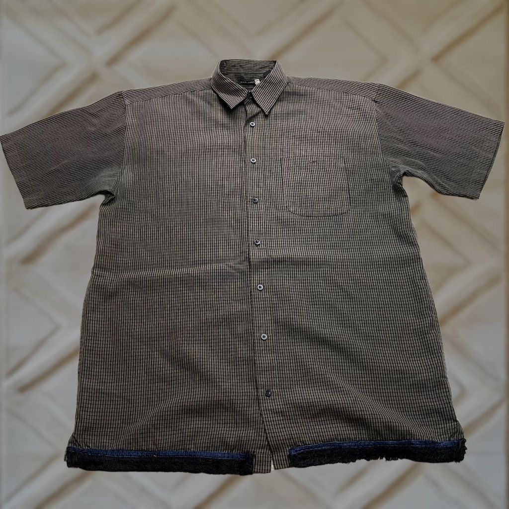 Haggar Haggar Button Down Shirt Mens XLT Brown Plaid Microfiber Button-Front Short Sleeve Casual Business Workwear Size US XL / EU 56 / 4 - 1 Thumbnail