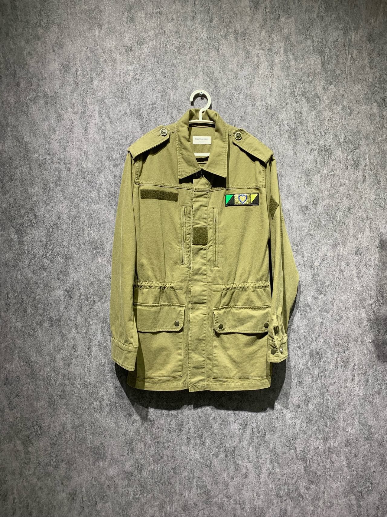 Saint Laurent Paris Saint laurent size 38 Shark Army Green Jacket 2501-Nextarro Size US M / EU 48-50 / 2 - 1 Thumbnail