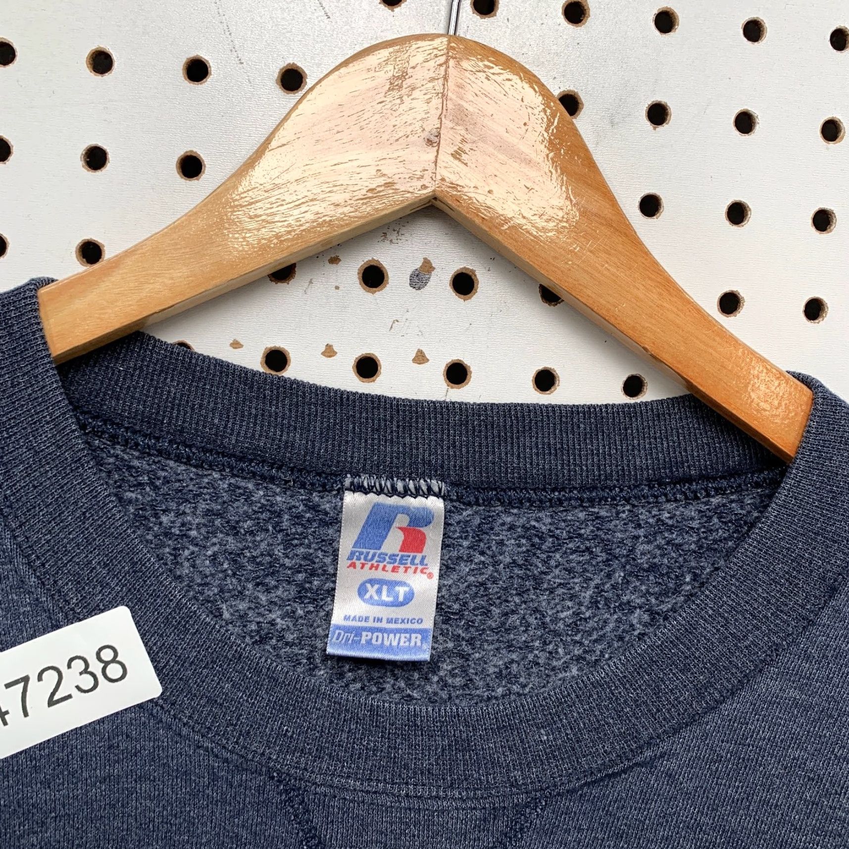 Russell Athletic VINTAGE Russell Athletic Pullover Sweatshirt Mens XLT Blue Dri Power Fleece Size US XL / EU 56 / 4 - 3 Thumbnail