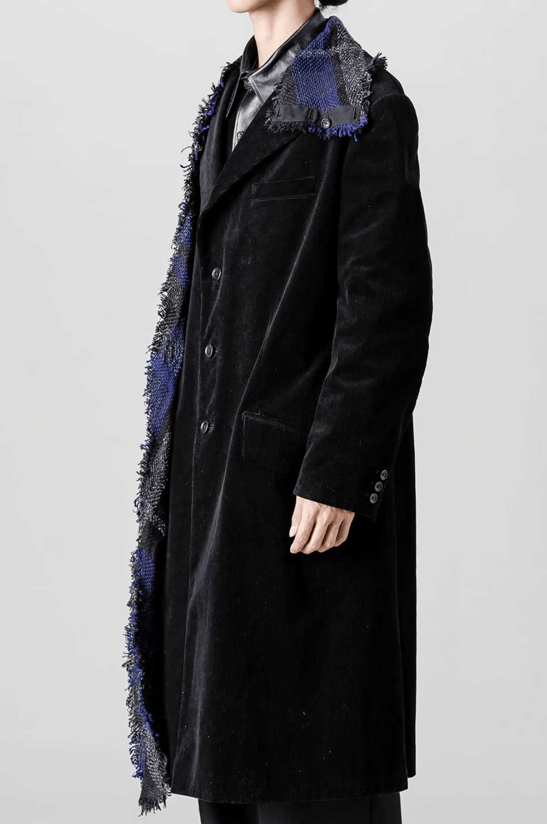 Yohji Yamamoto Yohji Yamamoto Homme - 22AW Stole Docking Corduroy Jacket Size US M / EU 48-50 / 2 - 2 Thumbnail