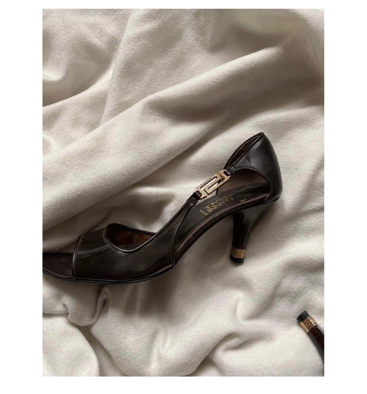 Versace × Vintage Leather Heels Gianni Versace Size US 6 / IT 36 - 6 Thumbnail