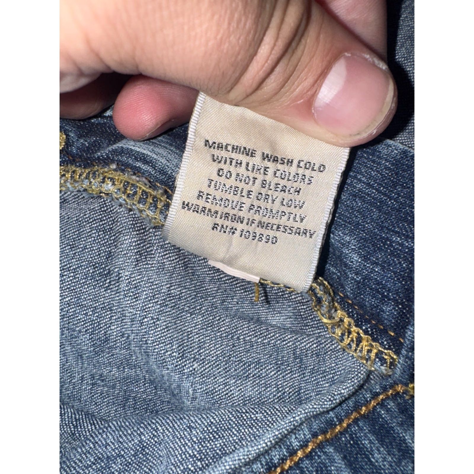 7 For All Mankind VINTAGE 7 For All Mankind Express Flared Jeans Blue Women’s 30x29 Low Rise Y2K Jeans Size 30" / US 8 / IT 44 - 5 Thumbnail