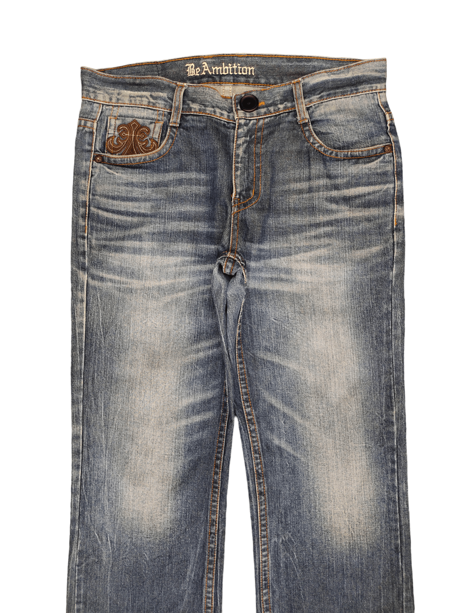 Affliction Be Ambition Cross And Wings Embroider Chrome Heart Style Y2k Size US 34 / EU 50 - 10 Thumbnail