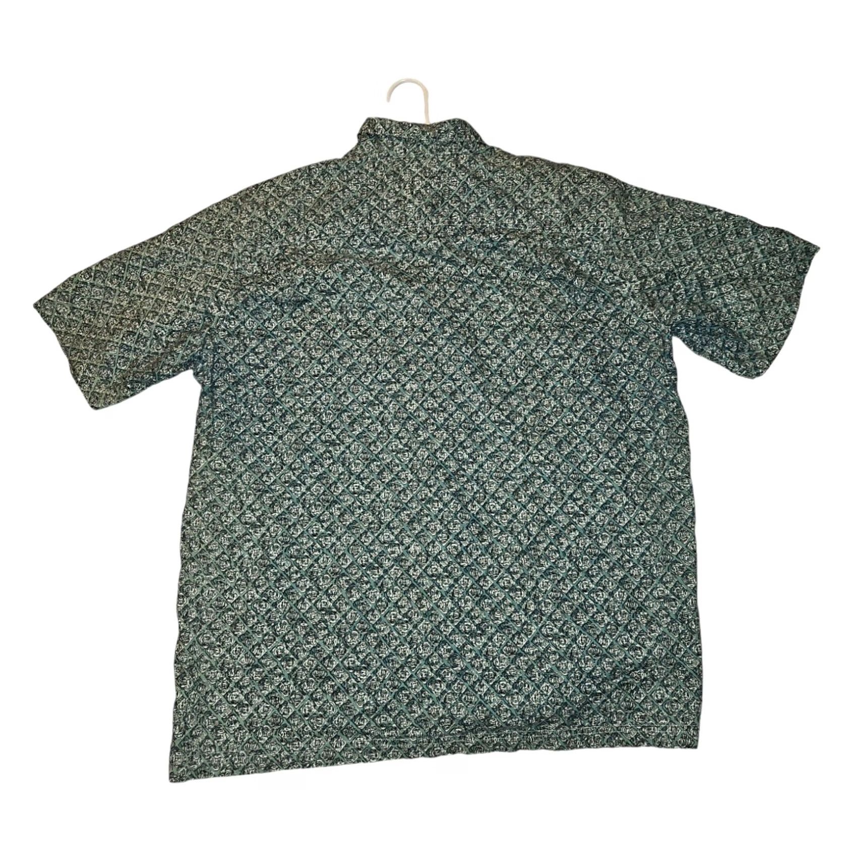 Vintage VINTAGE L.L. Bean Button Shirt Short Sleeve Men's XL Traditional Fit Green Outdoor Argyle Diamond Pattern Pocketed 90s Mens Size US XL / EU 56 / 4 - 5 Thumbnail