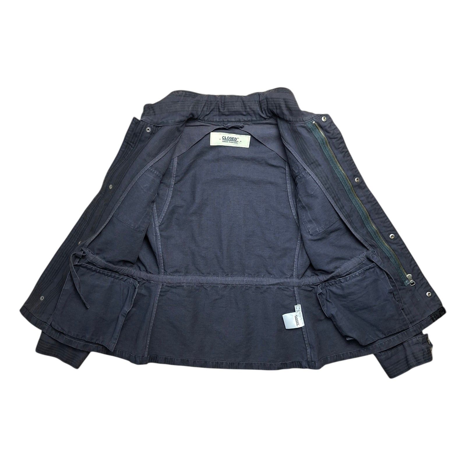 CLOSED Vintage CLOSED Authentic Military Jacket Navy Grey Striped Size M / US 6-8 / IT 42-44 - 8 Thumbnail
