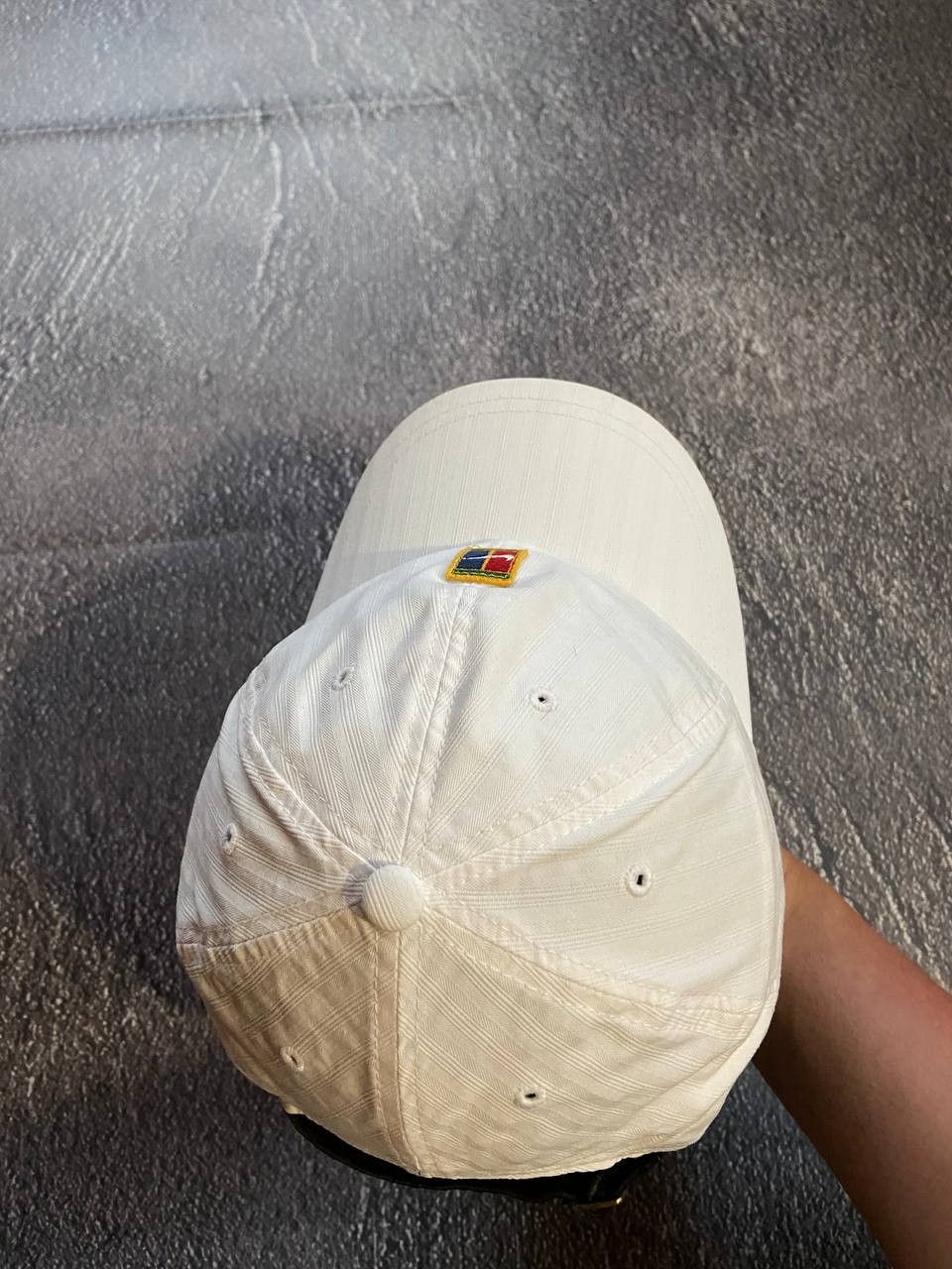 Nike Vintage Nike Court white cap Size 28 - 3 Thumbnail