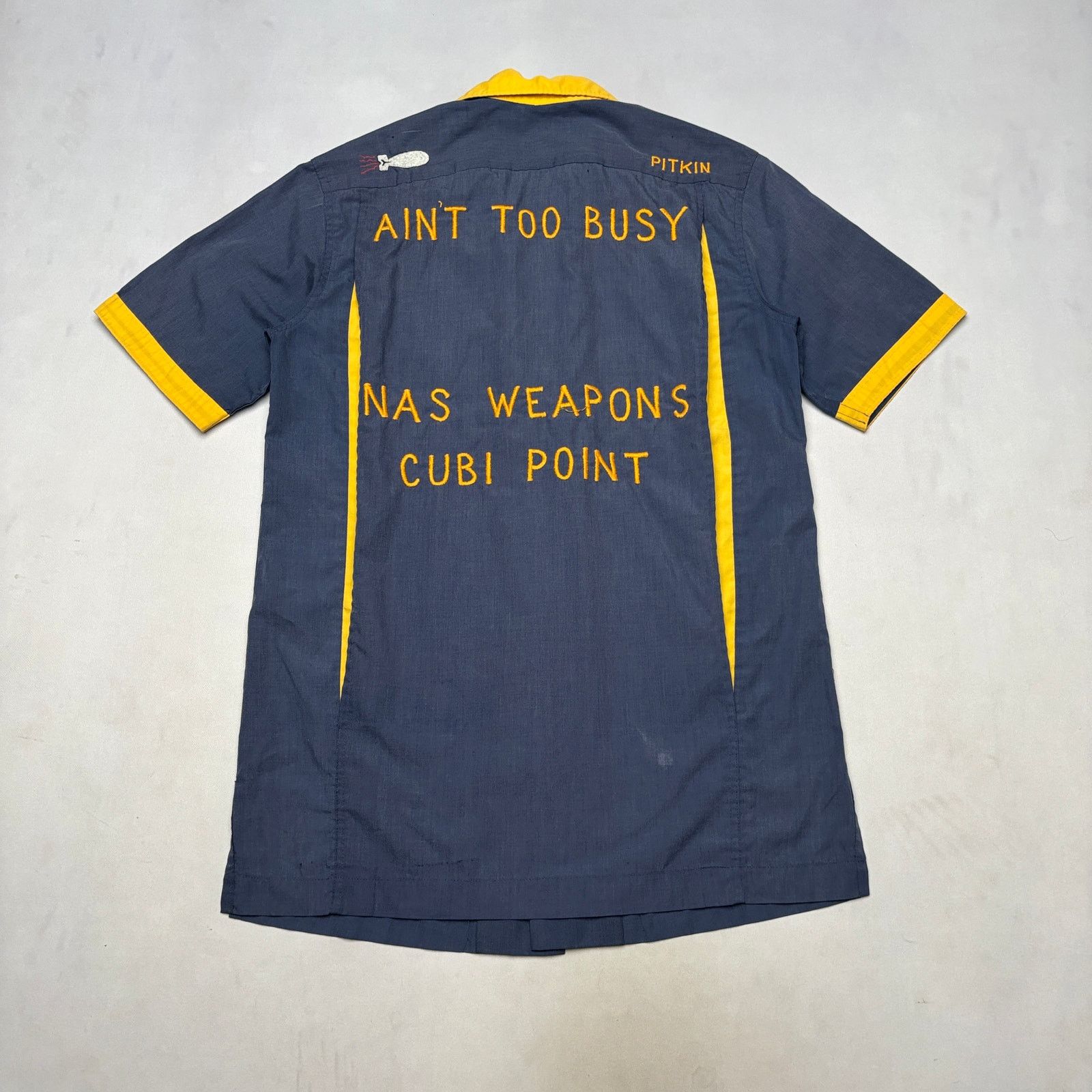 Vintage Vintage 60s US Navy NAS Cubi Point Weapons Bowling Shirt M Size US M / EU 48-50 / 2 - 4 Thumbnail