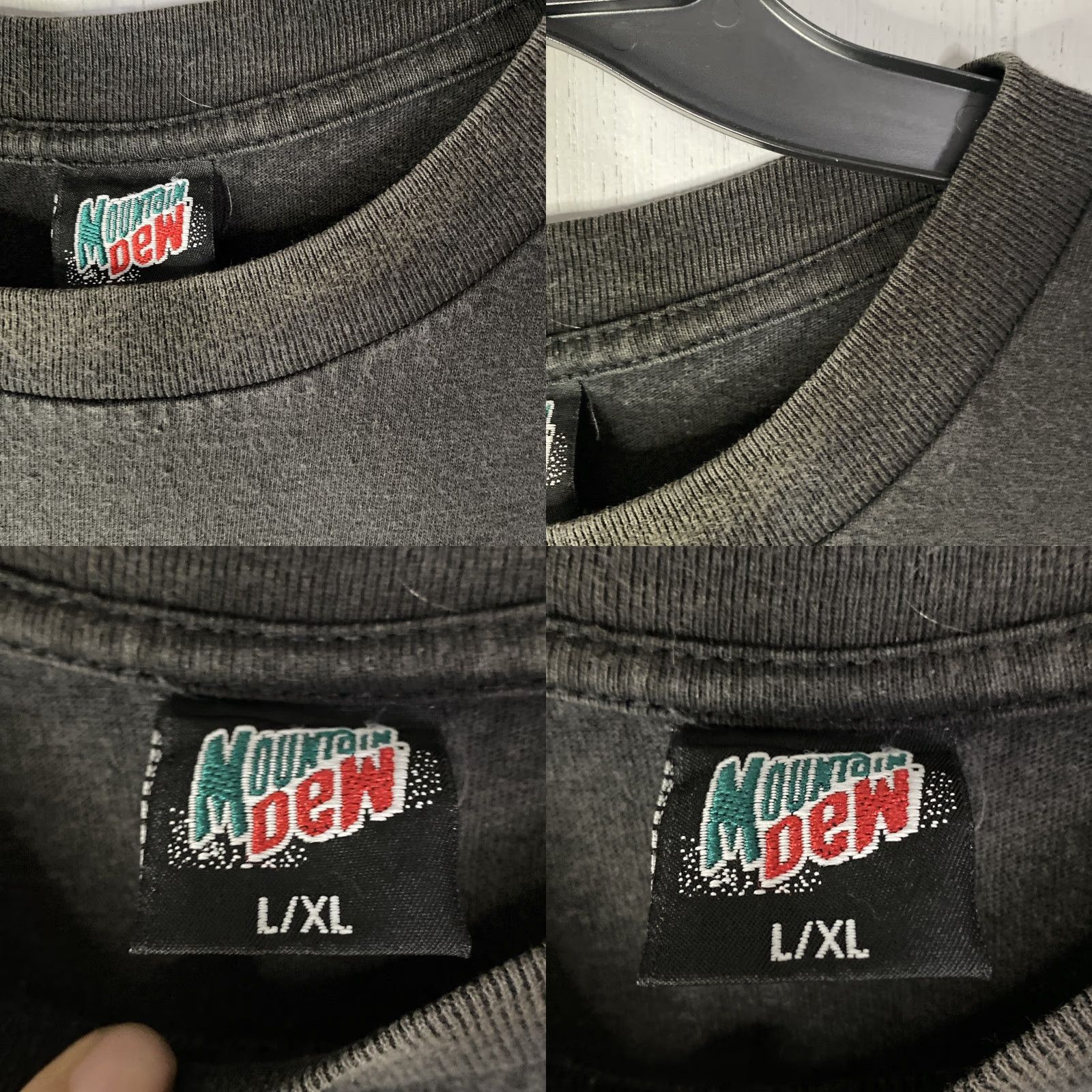 Vintage VINTAGE Mountain Dew T Shirt Single Stitch USA XL 23x30 Black Grunge 90s Mens Size US L / EU 52-54 / 3 - 8 Thumbnail