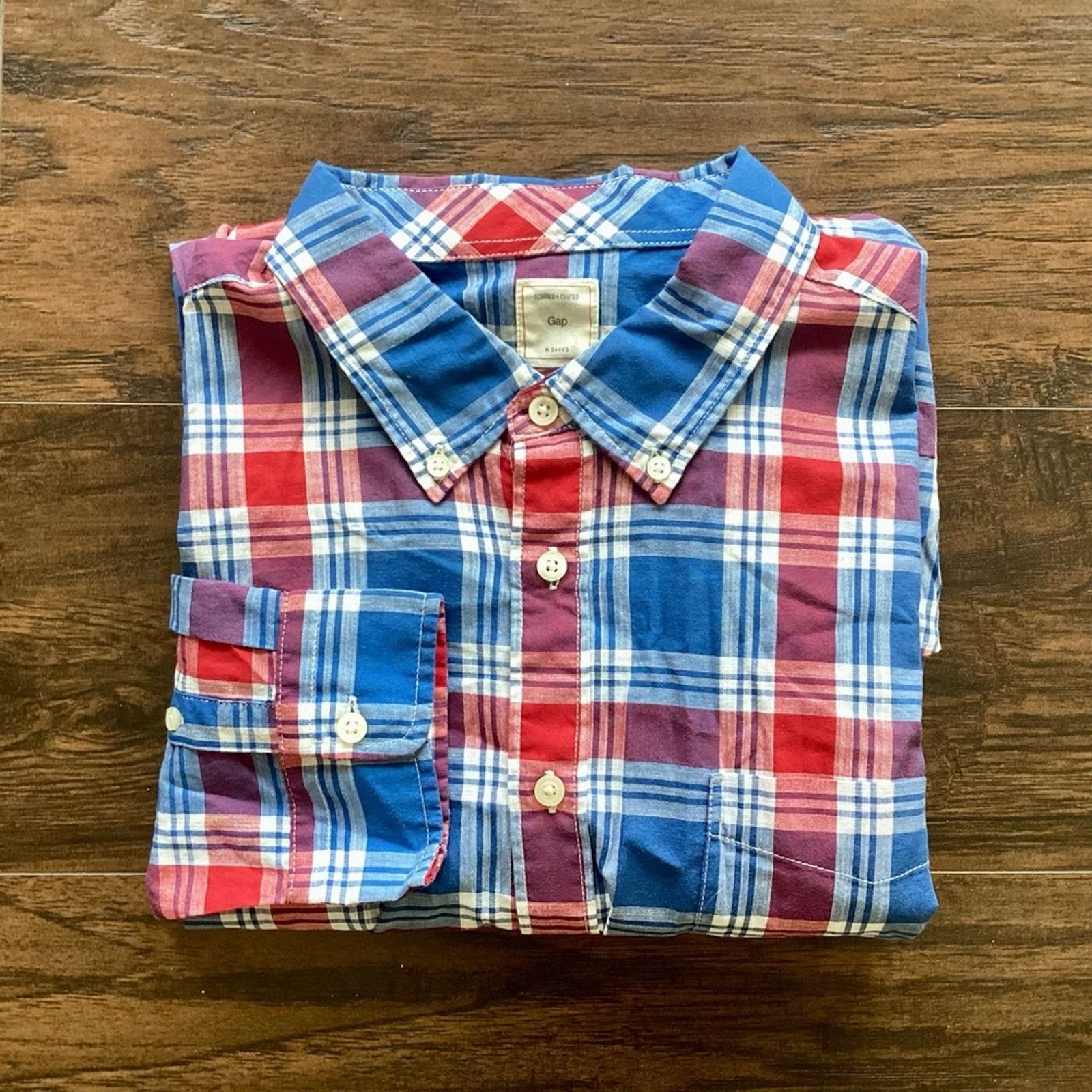 Gap GAP Plaid Button Down Size US XL / EU 56 / 4 - 1 Thumbnail