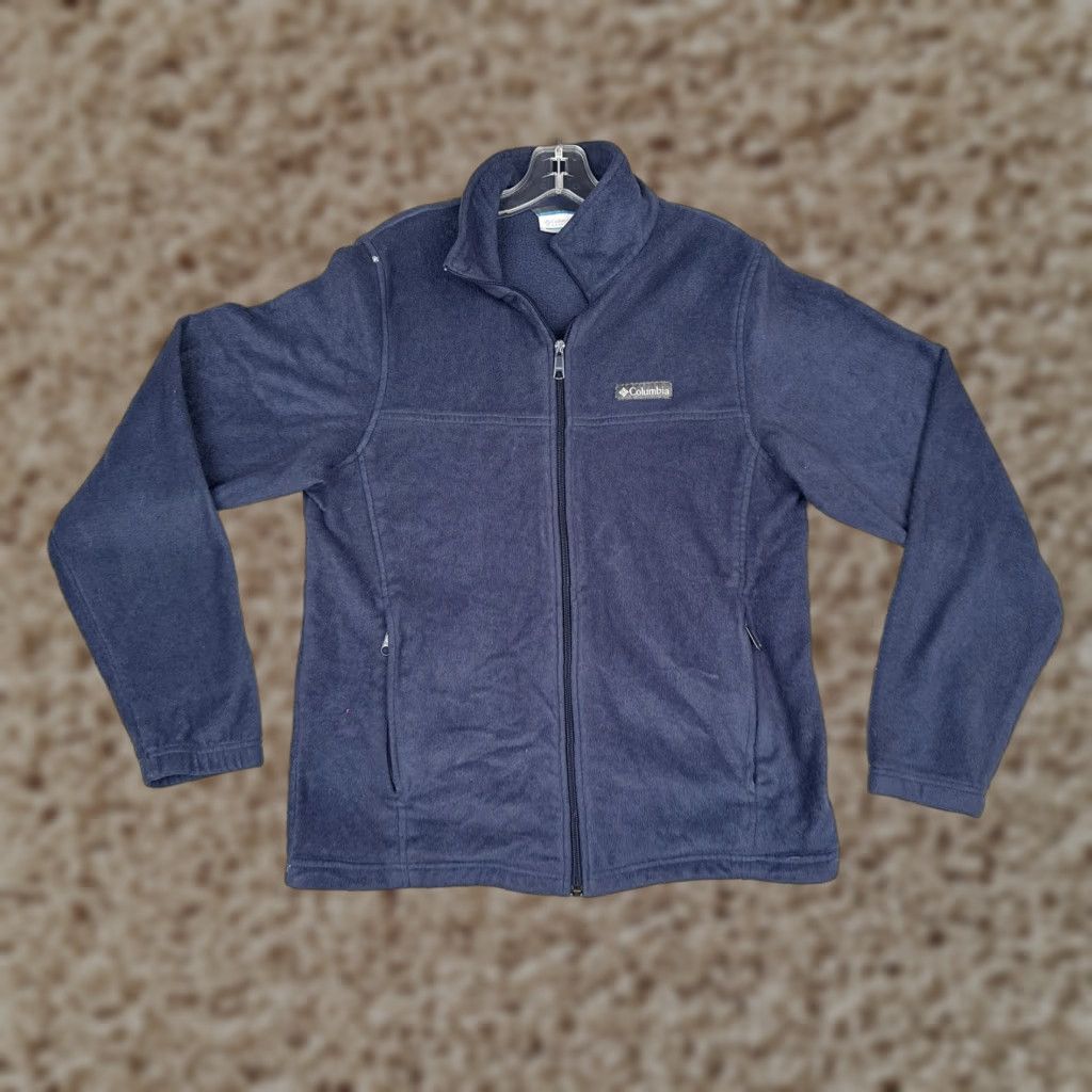 Vintage Columbia Fleece Jacket Women Medium Navy Blue Full Zip Outdoor XM3572 Jacket Size M / US 6-8 / IT 42-44 - 1 Thumbnail