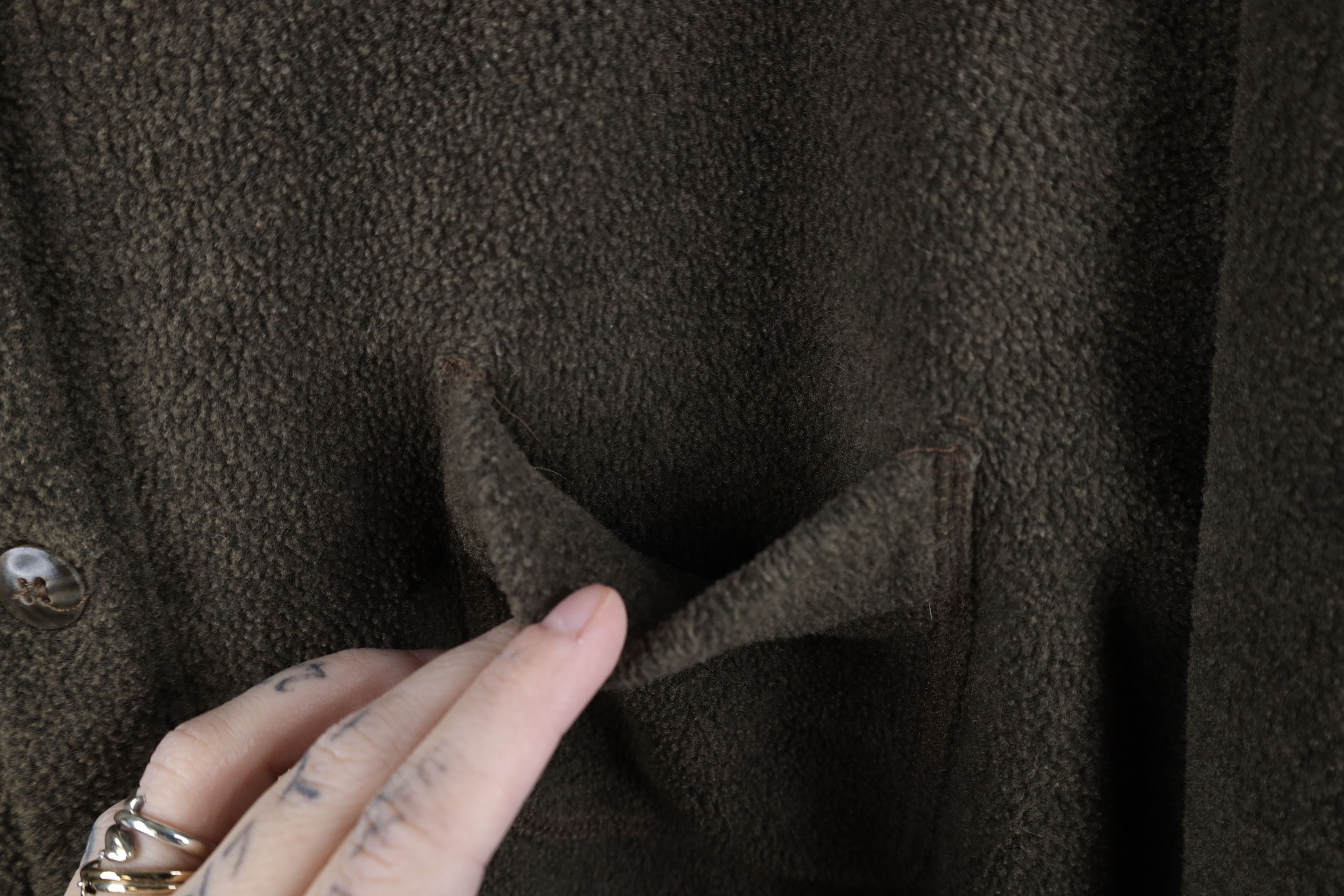Eddie Bauer Vintage 90s Eddie Bauer Collared Fleece Button Shirt Brown Size XL / US 12-14 / IT 48-50 - 4 Thumbnail
