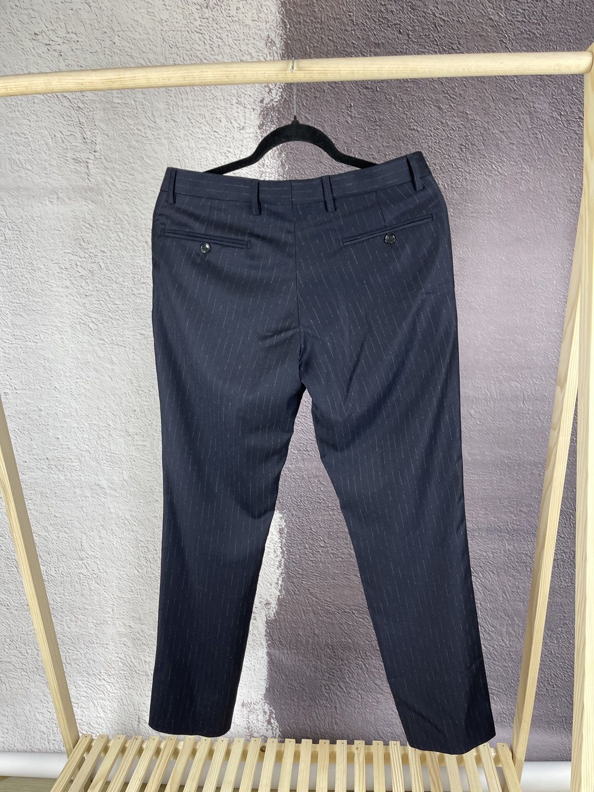 Tagliatore Tagliatore Reda navy blue striped wool super 100s 2 pcs suit Size 36R - 21 Thumbnail
