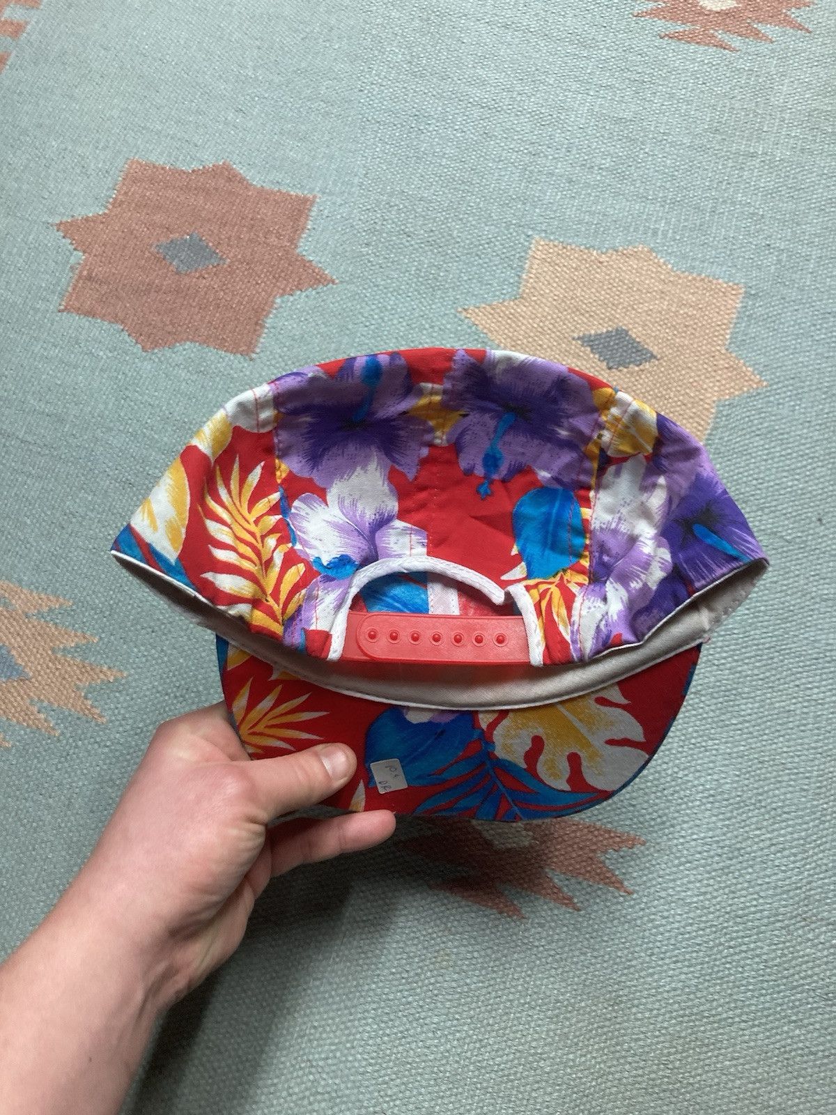 Vintage Vtg 90s SnapBack hat Wendy’s employee 5 panel cap Hawaiian Size ONE SIZE - 3 Thumbnail