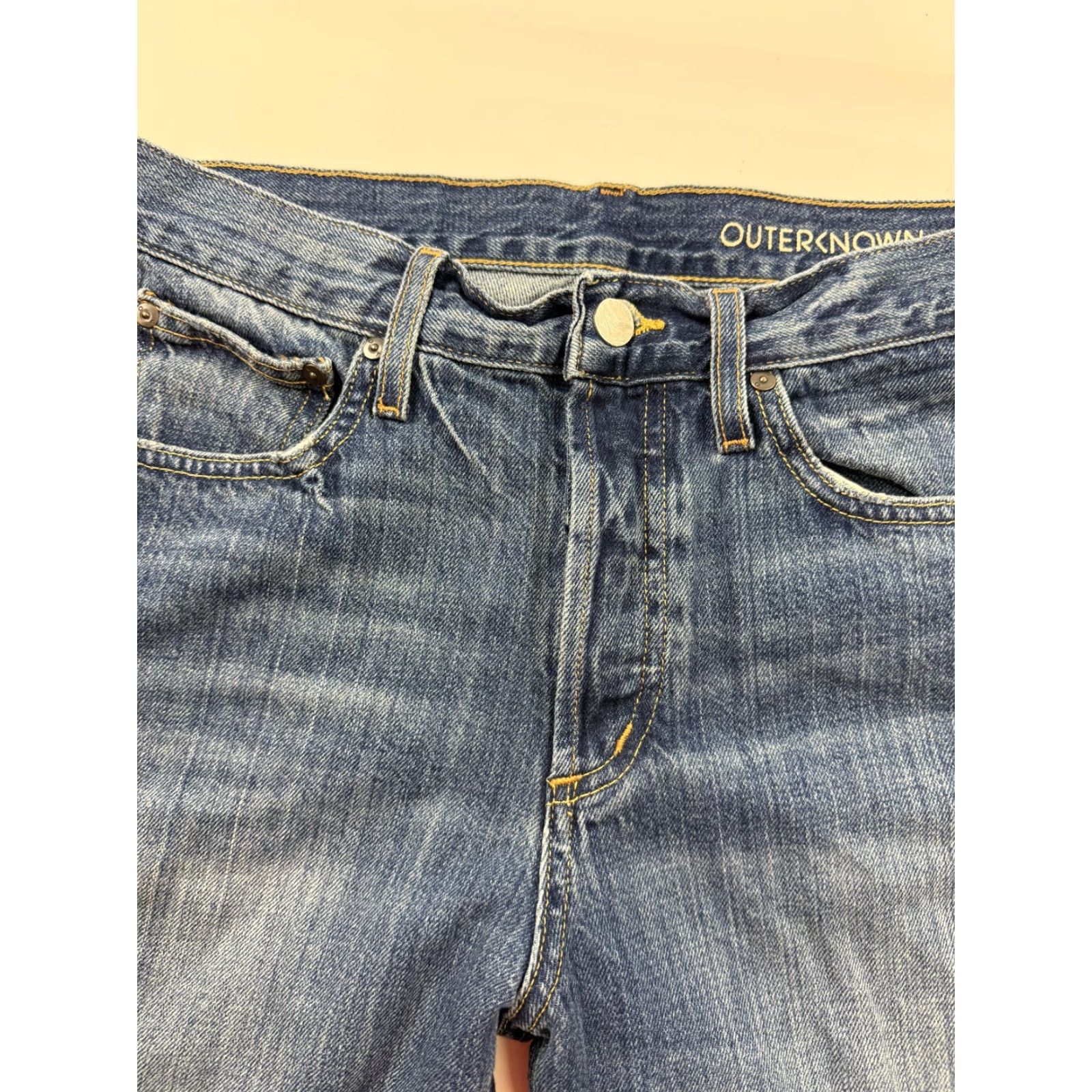 Outerknown Outerknown Jeans Womens 26 Medium Wash Blue Boyfriend Distressed Button Fly Jeans Womens 26 Medium Wash Blue Boyfriend Distressed Button Fly Size 26" / US 2 / IT 38 - 5 Thumbnail