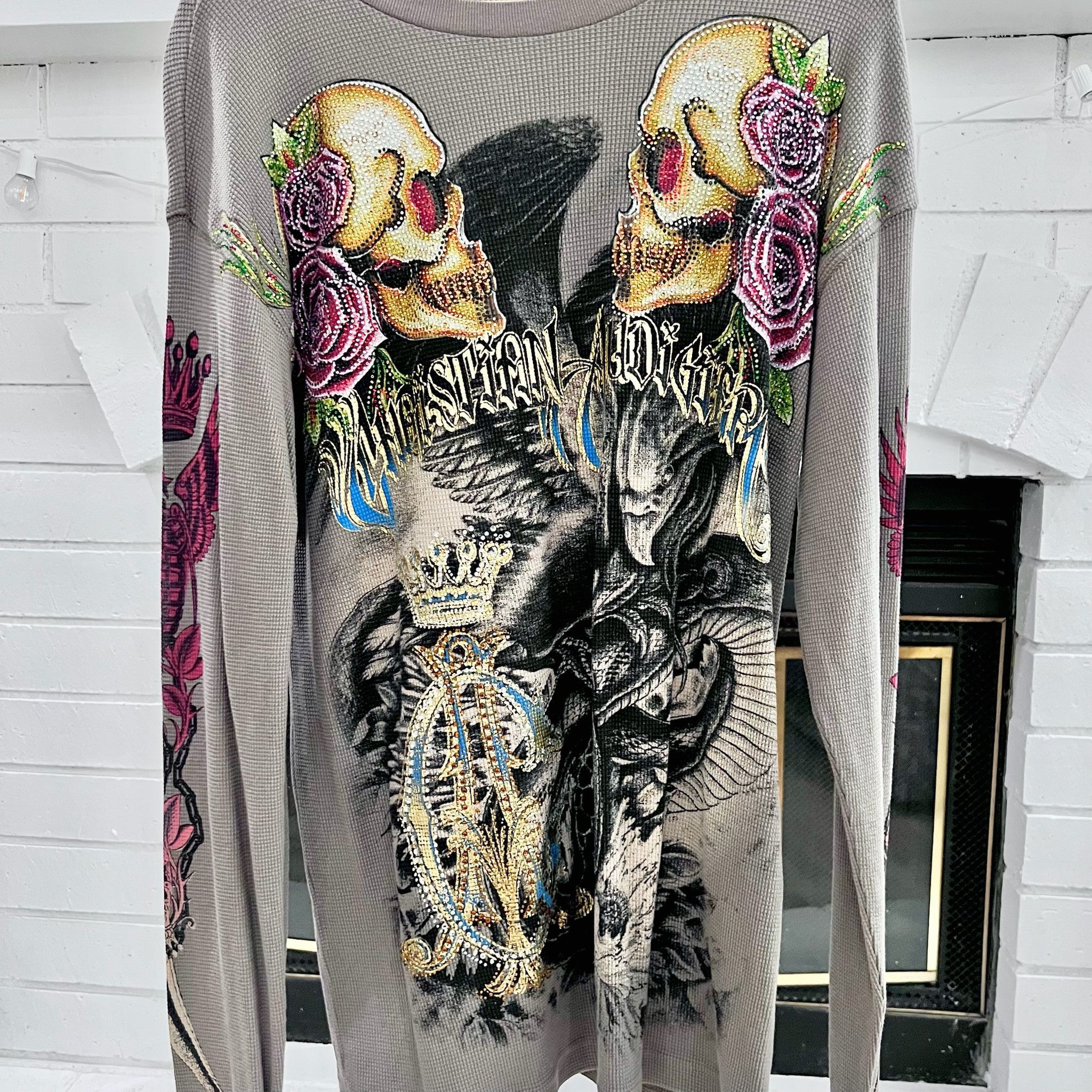 Ed Hardy RARE! Ed Hardy Christian Audigier Snake/Eagle Battle Shirt Size US S / EU 44-46 / 1 - 1 Thumbnail