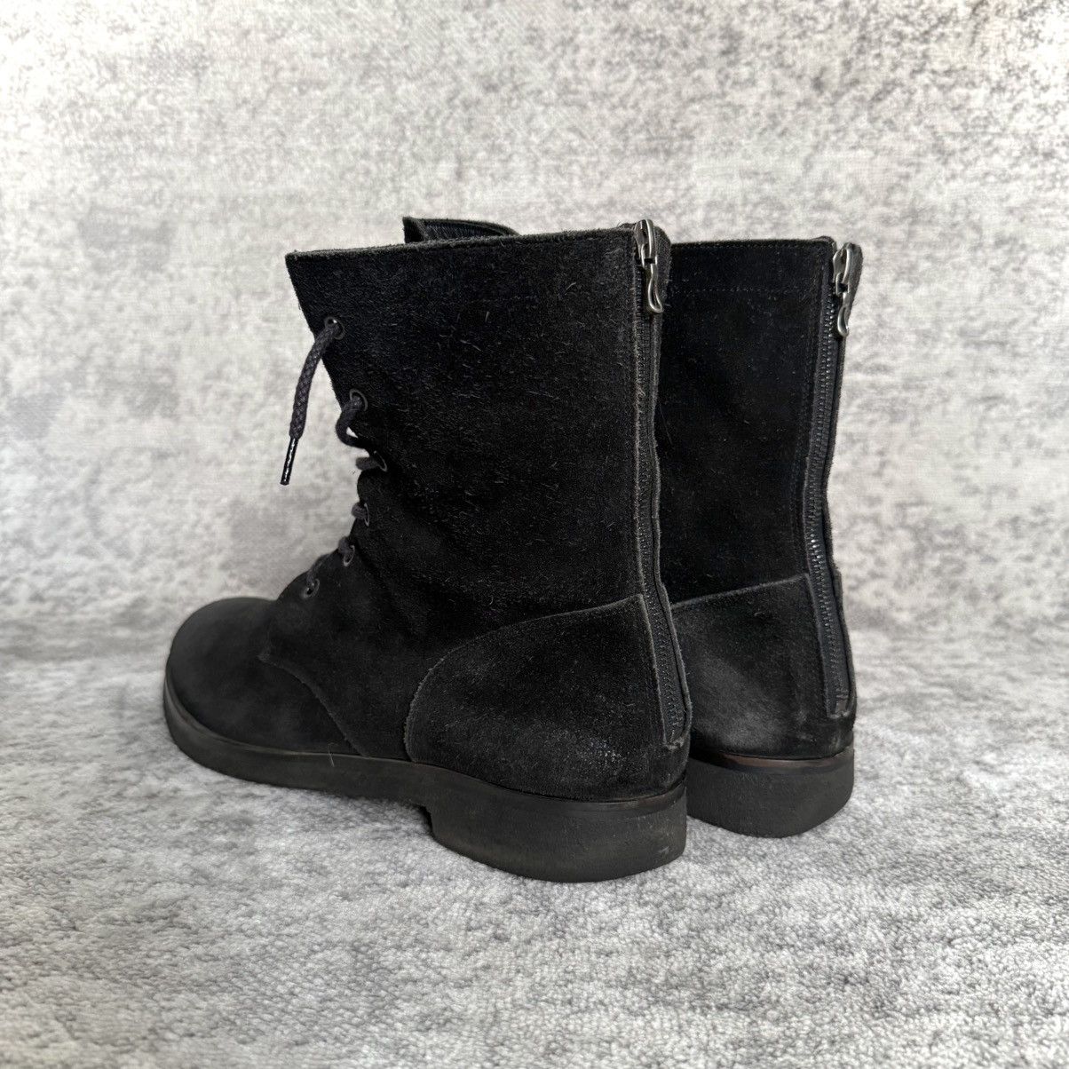 Shellac 2000s Shellac by Hideshi Maruya Back Zip Lace Up Suede Boots Size US 10.5 / EU 43-44 - 2 Thumbnail