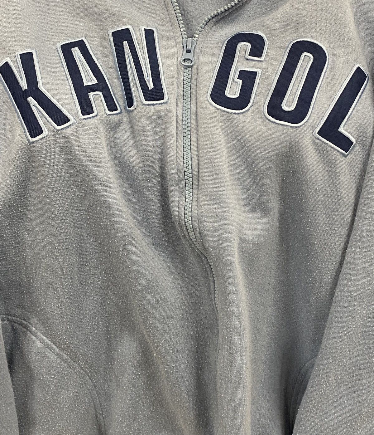 Kangol × Vintage Rare baby blue zip sweatshirt Vintage kangol big logo Size US XL / EU 56 / 4 - 2 Thumbnail