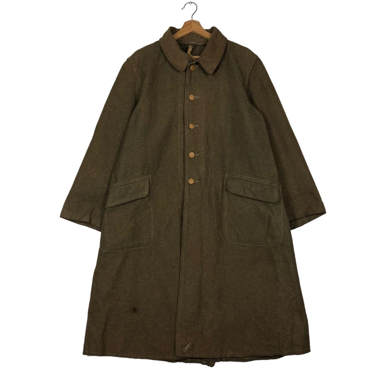 Vintage 🔥VINTAGE 1940’s LONG JACKET WOOL MILITARY USA FORCES USN Size US M / EU 48-50 / 2 - 1 Thumbnail
