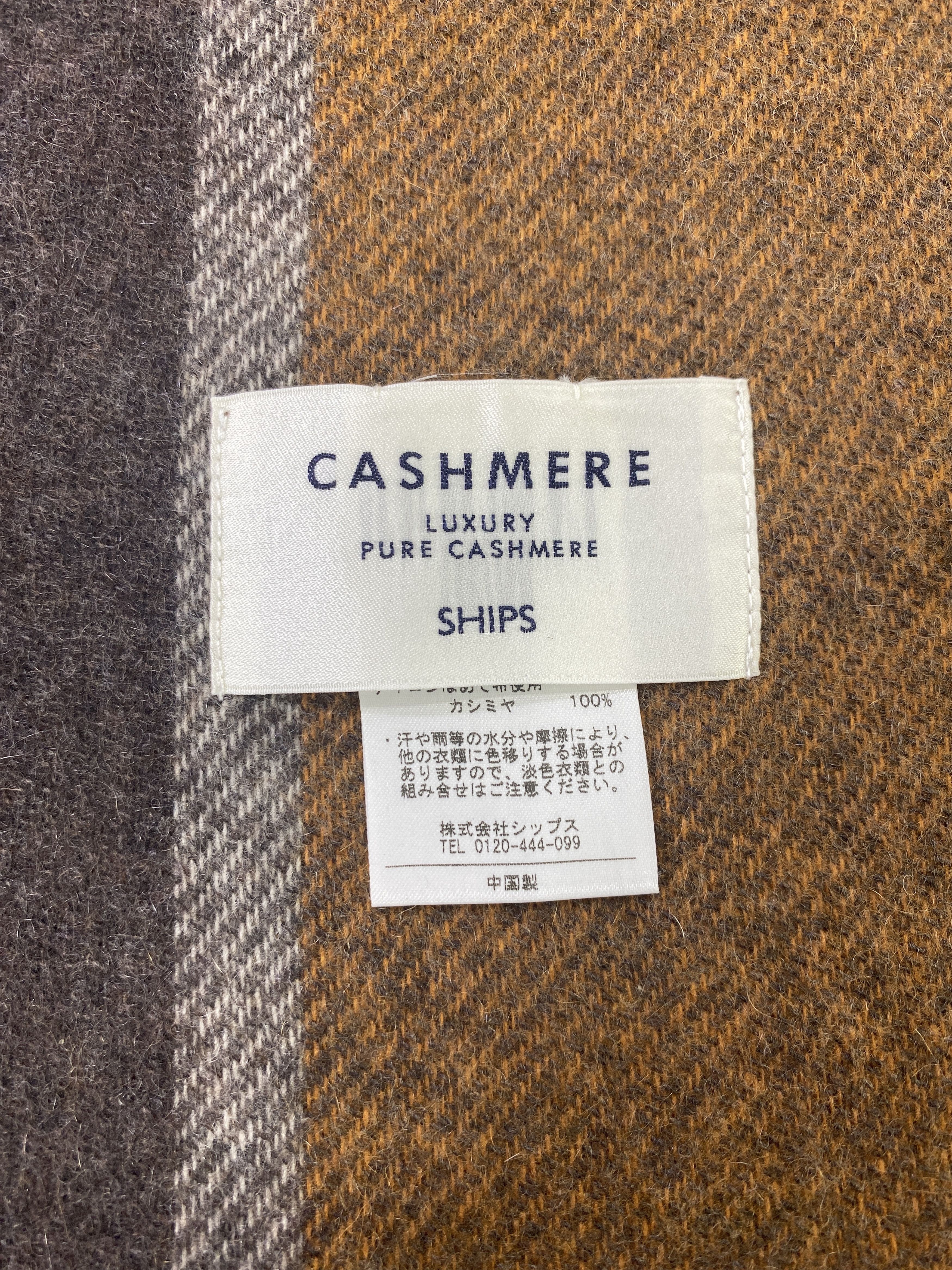 SHIPS SHIPS Pure Cashmere Scarf / Muffler / Neckwear -T1007 Size ONE SIZE - 5 Thumbnail