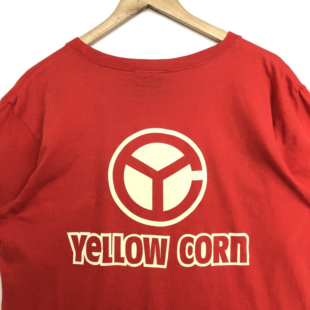 YELLOW CORN Vintage Yellow Corn Logo Spellout MoTo Shirt Size US M / EU 48-50 / 2 - 9 Thumbnail
