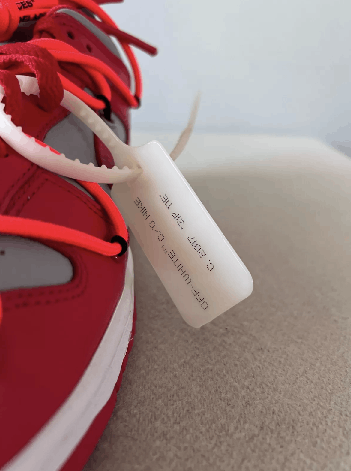 Nike × Off-White Off White Nike Dunk Low in University Red Size US 8.5 / EU 41-42 - 7 Thumbnail