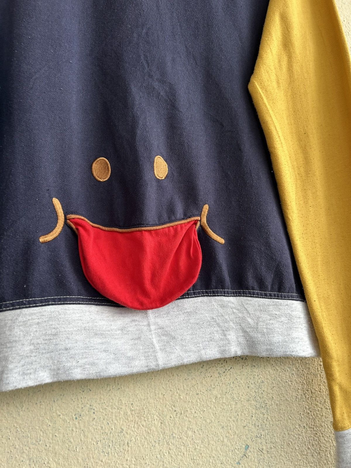 Japanese Brand UP! SMILE JAPAN COLOR BLOCK BUTTON UPS HOODIE Size US L / EU 52-54 / 3 - 7 Thumbnail