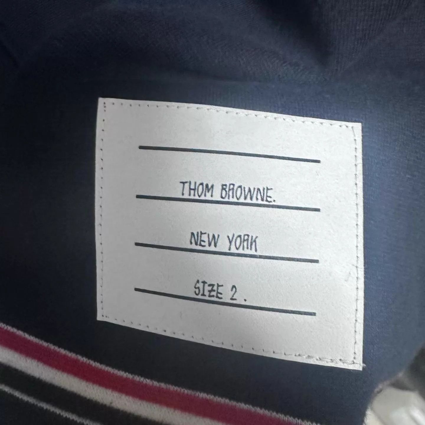 Thom Browne Thom Browne Logo Patch Belted 5" Short Navy 2 Size US 32 / EU 48 - 5 Thumbnail