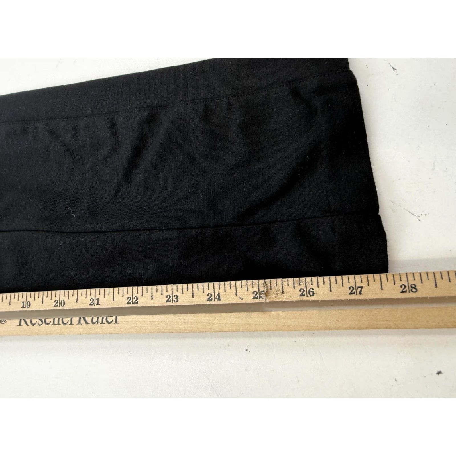 Banana Republic Banana Republic Pants Womens Small Black Ponte Pull On Straight Leg Dress Work Size 28" / US 6 / IT 42 - 6 Thumbnail