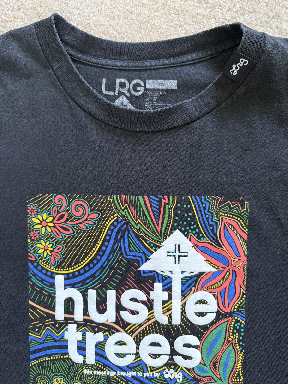 LRG Vintage Y2K LRG Hustle Trees tshirt 3XL Size US XXL / EU 58 / 5 - 3 Thumbnail