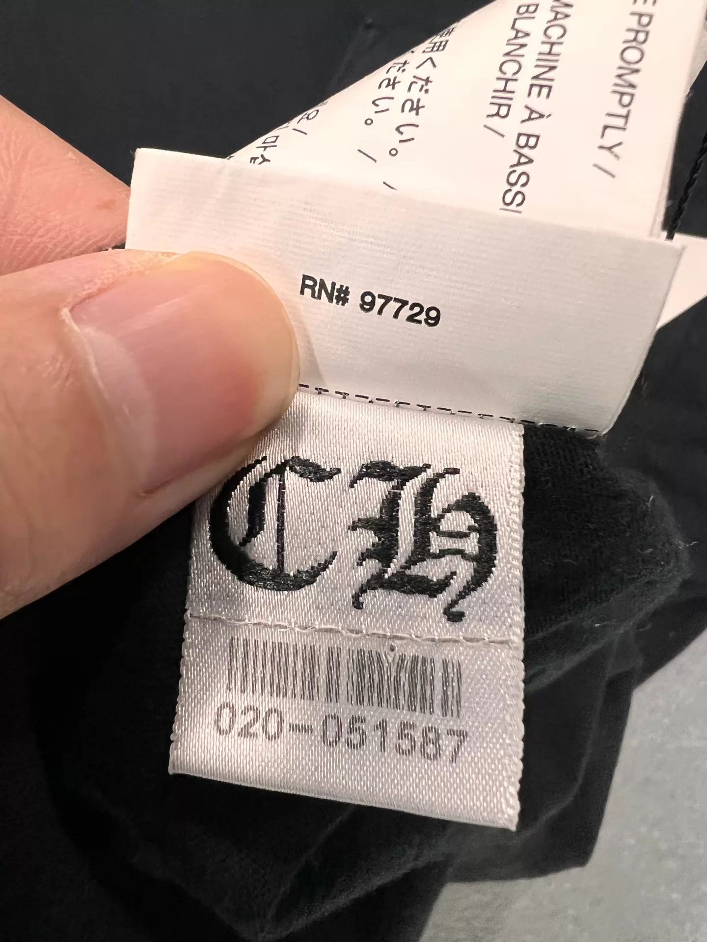 Chrome Hearts CH Black Sanskrit Roll Tongue Collab Longsleeve L Size US L / EU 52-54 / 3 - 7 Thumbnail