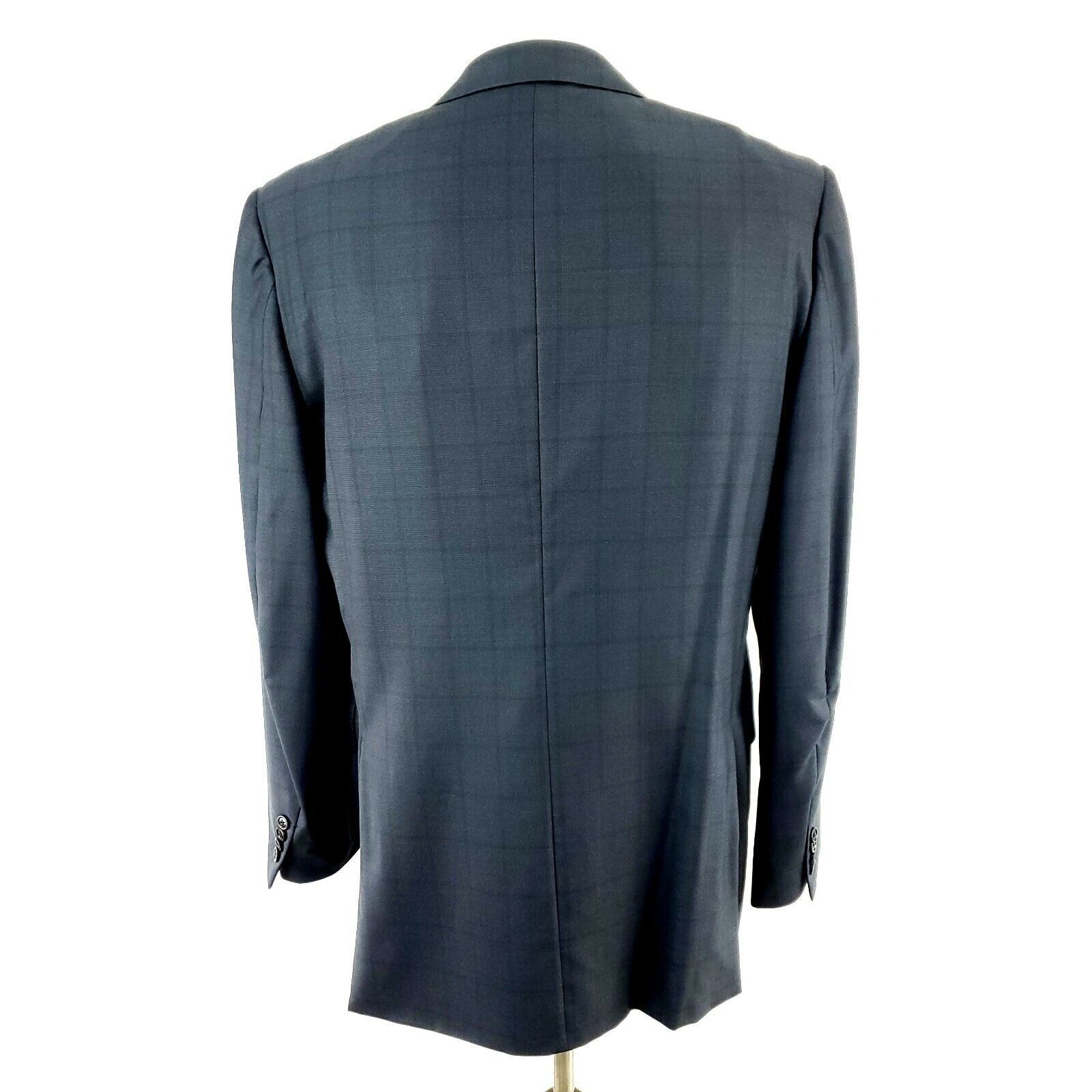 Ermenegildo Zegna Ermenegildo Zegna Trofeo 600 40R 2 Button Microcheck Gray Wo Size 40R - 6 Thumbnail