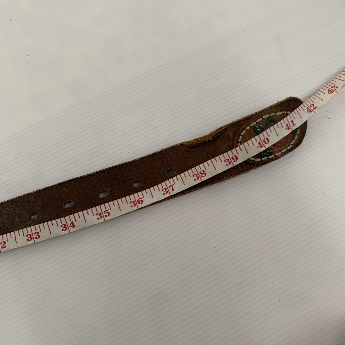 Vintage Leather Belts Size 36 - 6 Thumbnail