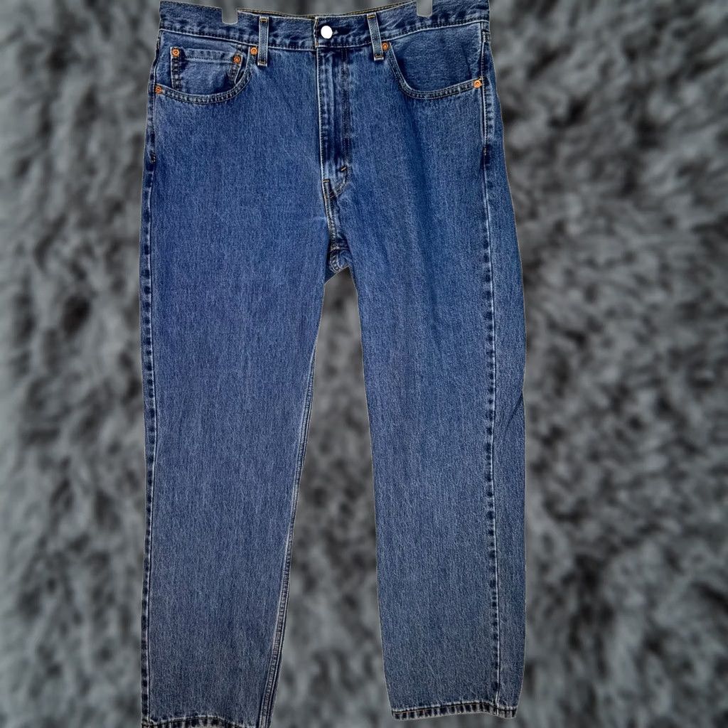 Levi's Levi's 550 Jeans Mens 36x32 Blue Denim Relaxed Fit Tapered Leg Mid Rise Zip Fly Jeans Size US 36 / EU 52 - 1 Thumbnail