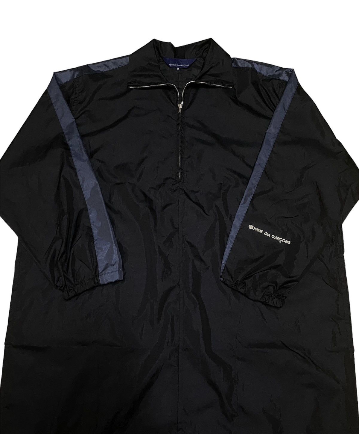 Comme des Garcons Vintage AD 1993 Comme Des Garcons CDG Half Zipper Raincoat Size US M / EU 48-50 / 2 - 2 Thumbnail