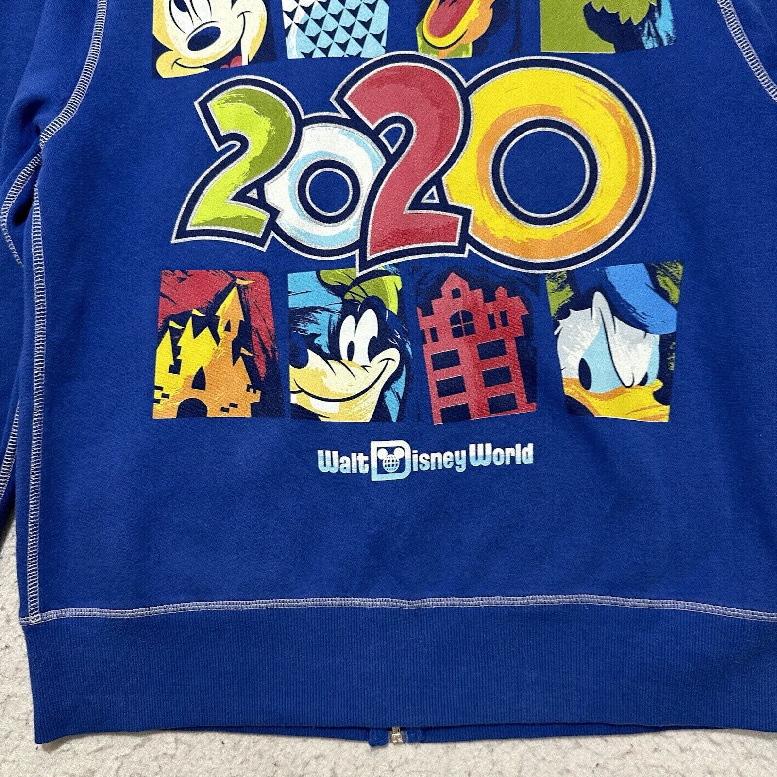 Disney Disney Medium Blue 2020 Full Zip Hoodie Sweatshirt Size US M / EU 48-50 / 2 - 14 Thumbnail