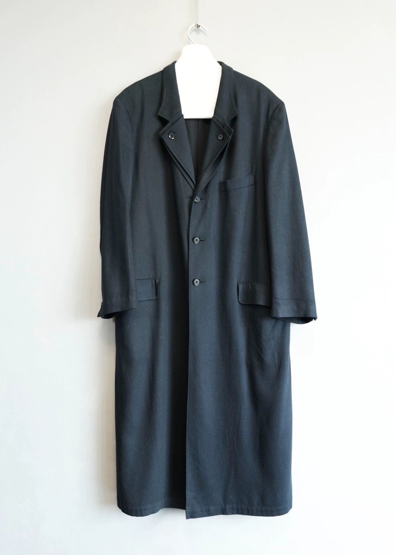 Yohji Yamamoto Yohji Yamamoto 23SS Silk Denim Dip Dye Gray-Blue Coat Size US M / EU 48-50 / 2 - 3 Thumbnail