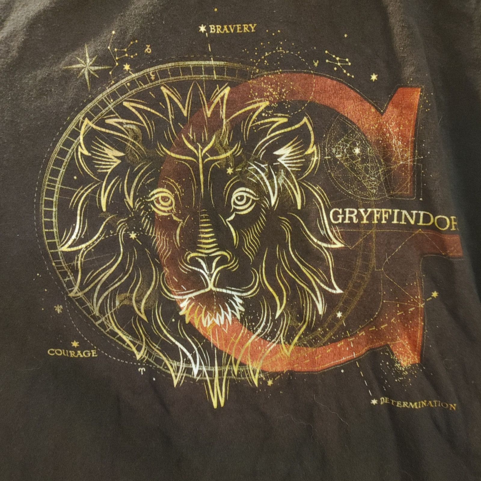 Other Harry Potter Mens M Black Yellow/Orange "Gryffindor" T-Shirt Size US M / EU 48-50 / 2 - 2 Thumbnail