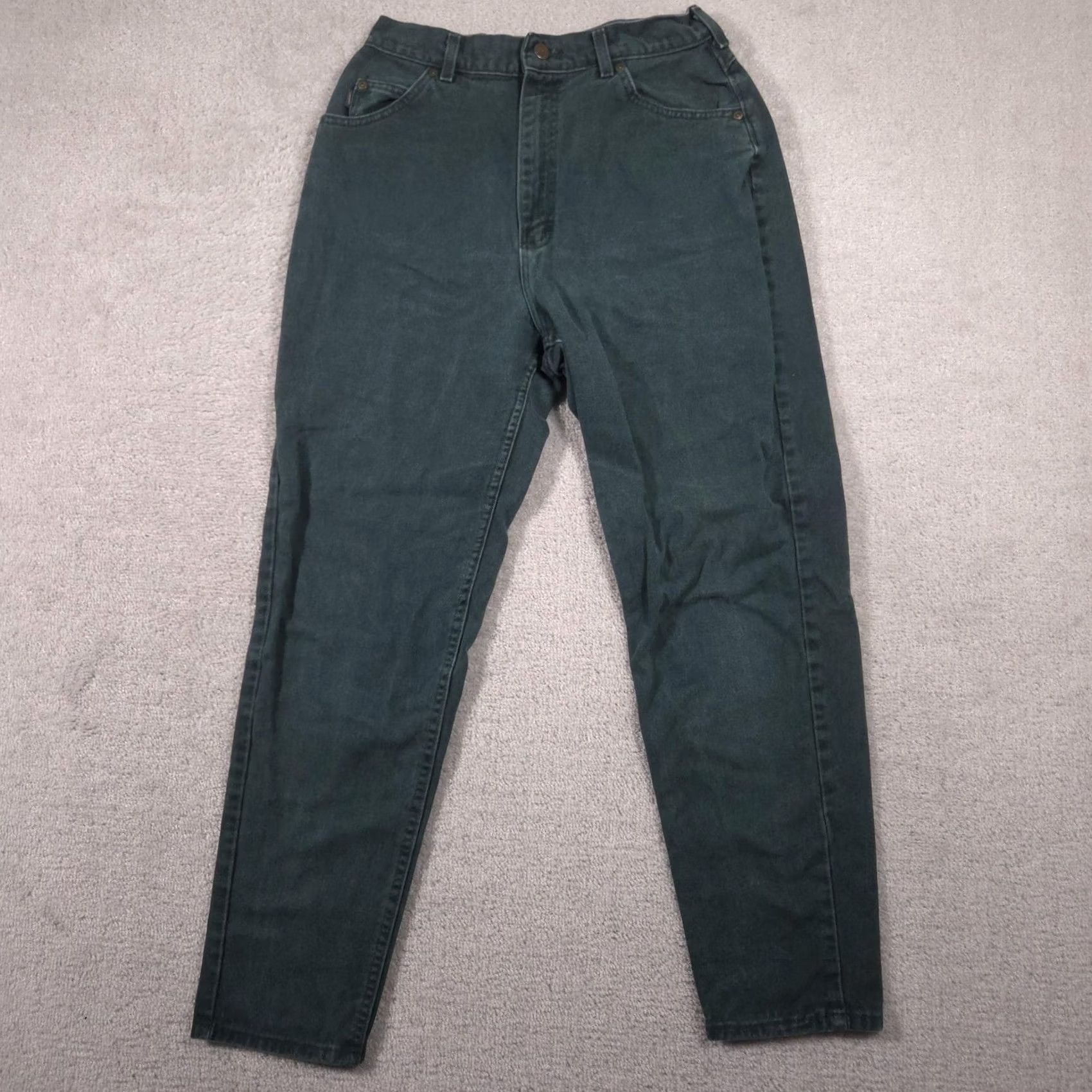 Vintage VINTAGE Riders Jeans Womens 14 Green High Rise Relaxed Mom Tapered Denim USA 90s Size 36" / US 14 / IT 50 - 2 Thumbnail