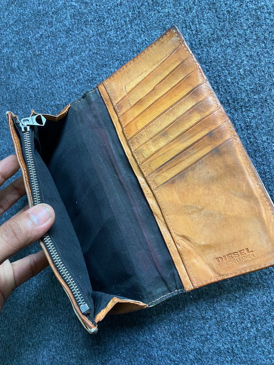 Diesel × Genuine Leather Diesel Crocs Embossed Genuine Leather Wallet Size ONE SIZE - 11 Thumbnail
