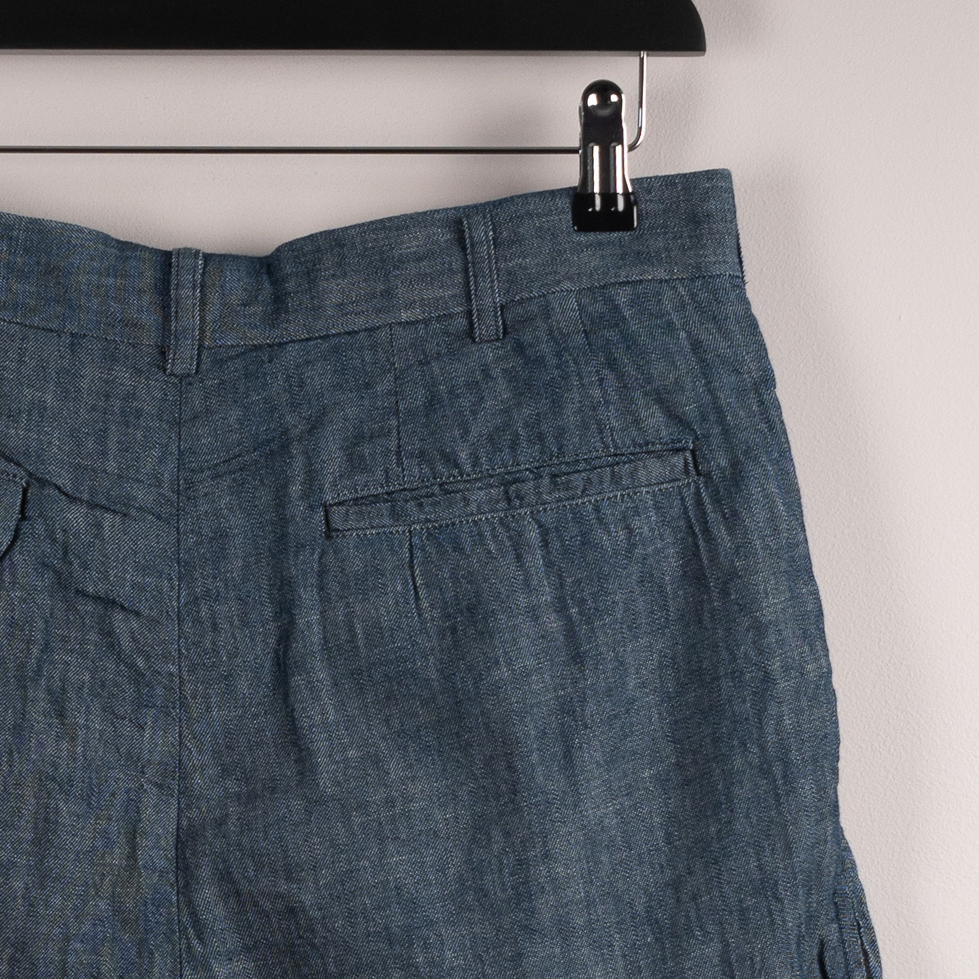 Comme des Garcons Comme Des Garçons SS11 Pleated Shorts Blue Size 29" - 11 Thumbnail