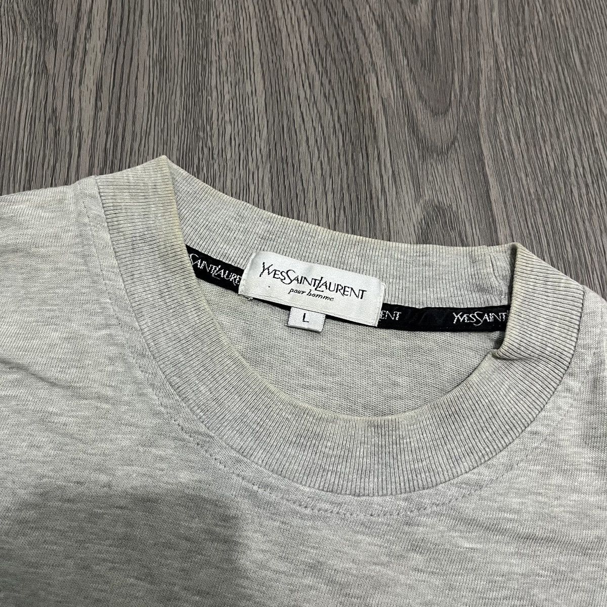 Yves Saint Laurent Vintage YvesSaintLauren Pour Homme Basic Font Tee ifsix Size US L / EU 52-54 / 3 - 3 Thumbnail